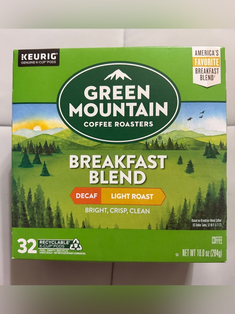 Breakfast Blend Decaf Light Roast Coffee K-Cup Pod
